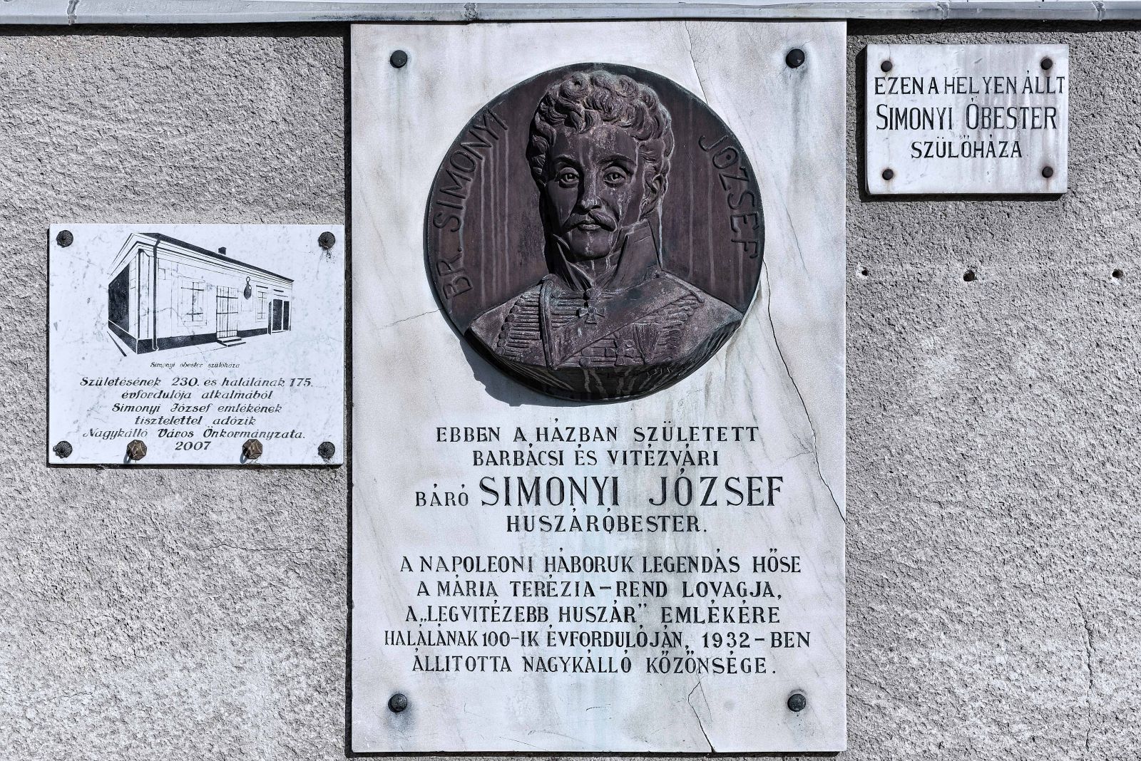 Simonyi József, Nagykálló szülöttjének emlékezete 